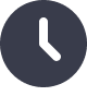 Dark blue clock showing 4:00.